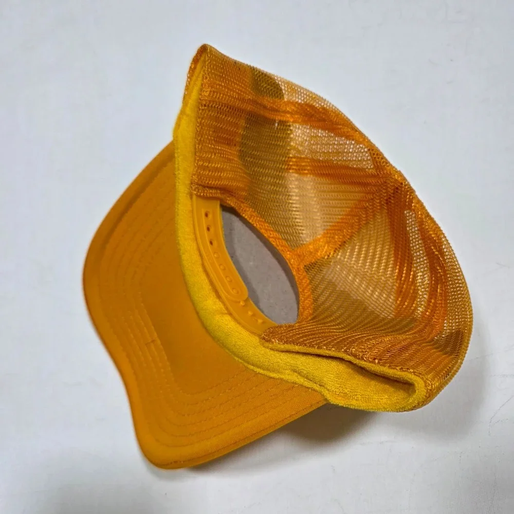 Port Sandz Trucker Hat Unisex OSFM Gold G'day Patch Snapback Mesh Surf Cap